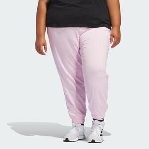 NEW ADIDAS women's essentials full-length joggers - plus in pink/white